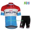 Fahrradbekleidung Radtrikot Kurzarm + Radhose Kurze 2017 Quick-Step Floors Luxemburgischer Meister Kinder 